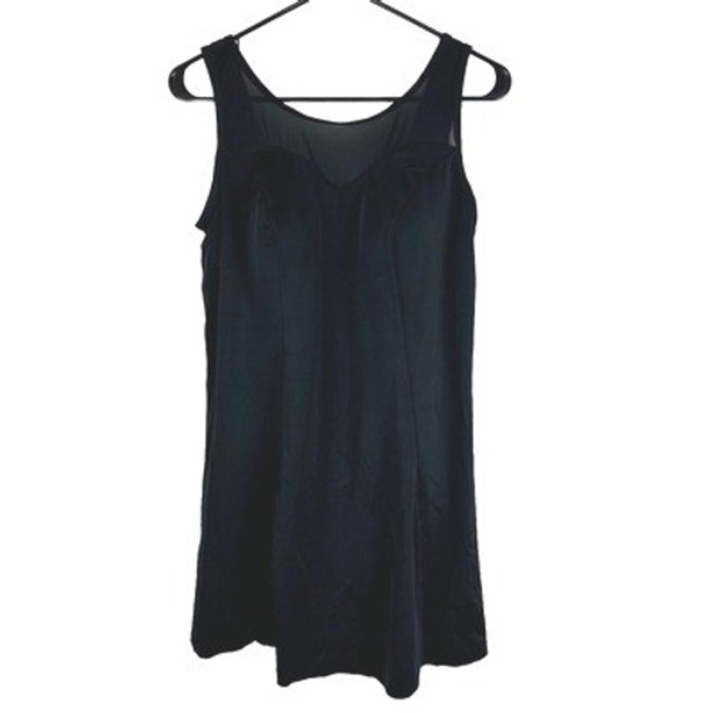 Swimsuits For All Swim Dress Womens Size 14 Solid Black Padded One Piece Modest